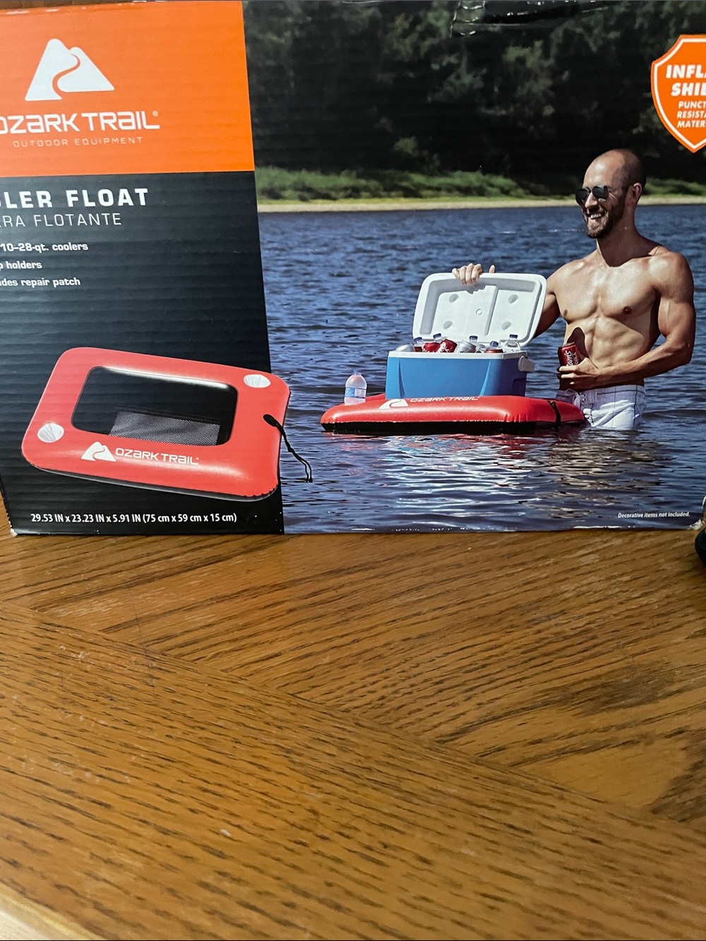 Ozark Trail Cooler Float 2 Cup Holders Holds 10-28 qt Coolers NEW